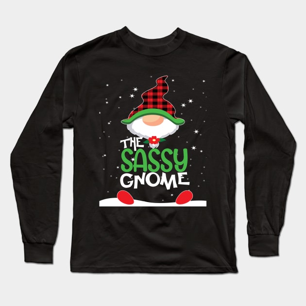 The sassy gnome Christmas family matching funny gift Long Sleeve T-Shirt by DODG99